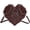 Red, variant on Large Capacity Heart Shaped Crossbody Bag Bling Punk Spider Bag Gothic Style Handbag PU Leather Handbag with Adjustable Strap