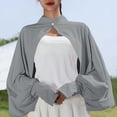 thumbnail image 5 of Cekizud Jackets for Women Lightweight Ice Silk Breathable Sun Protective Cardigan Coat Comfy Hoodless, 5 of 6