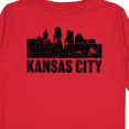 thumbnail image 4 of Inktastic Kansas City Skyline Grunge Boys or Girls Long Sleeve Toddler T-Shirt, 4 of 5