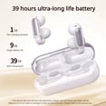 thumbnail image 7 of 2026 New Clip-On Open-Ear Bluetooth Earbuds, Bone Conduction Headphones with Secure Fit, Ipx5 Sweat-Resistant Design, Wireless Bluetooth 5.4 Sports Ear Buds Comfortable for Small Ears (Gold), 7 of 7