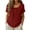 Wine(Ladies Tops), variant on GUACER Short Sleeve Tops for Women Embroidered Cotton Linen Pintuck Summer Blouses Casual Boho Floral Peasant Shirts Relaxed Fit Tunic