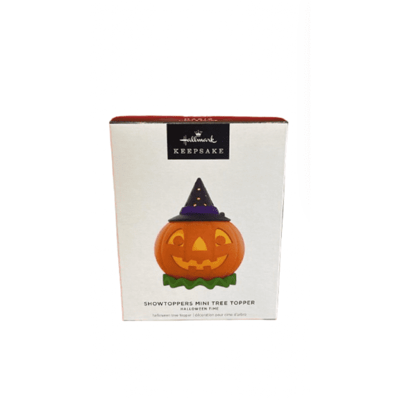 Hallmark 2025 Keepsake Mini Pumpkin Halloween ShowToppers Musical Tree Topper N