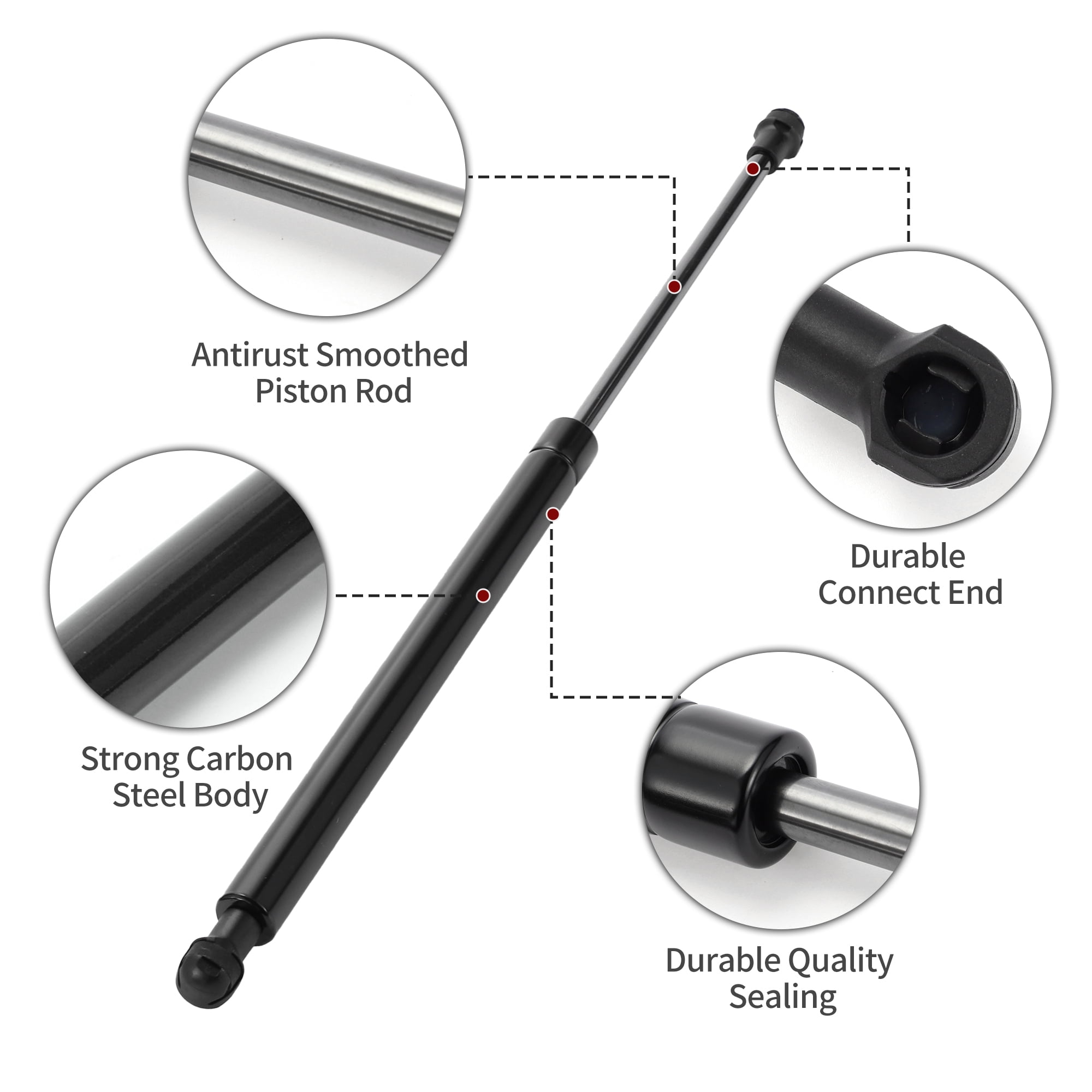 Unique Bargains 2Pcs Rear Hatch Lift Supports Gas Struts for Toyota Yaris 2012-2017