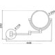 thumbnail image 2 of 10x Led Lighted Wall Mounted Mirror Wiring, 2 of 2