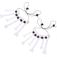 thumbnail image 1 of Collar con colgante de hueso de Halloween, colgante de hueso de simulación de plástico, gargantilla, cadena, suministros para fiesta de Halloween, 2 uds. JM, 1 of 5