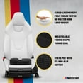 thumbnail image 4 of NASCAR Seat Cushion -Ergonomic U-Shape Memory Foam for Tailbone, Sciatica, & Back Pain Relief |Breathable Comfy 3D Air Mesh |Car, Office, Home, Travel, 4 of 7