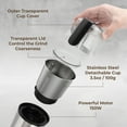 thumbnail image 2 of Kaffe Electric Blade Coffee Grinder w/Removable Cup. 4.5oz 14-Cup Capacity. Cleaning Brush Included. Perfect Grinder for Coffee, Tea, Spices, Corn, Herbs. (Stainless Steel), 2 of 6