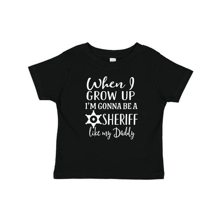 

Inktastic Future Sheriff Like My Daddy Gift Gift Baby Boy T-Shirt