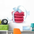 thumbnail image 1 of Red Macarons with Blue Wall Decal by Wallmonkeys Peel and Stick Graphic (36 in W x 32 in H) WM205340, 1 of 4