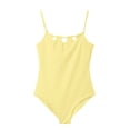 thumbnail image 6 of Bigetiay Girls Strappy Hollow Out Swimsuit Solid One Piece Swimsuit with Mesh Skirt Beach Style Kids, Size 7-8 Years, 6 of 7