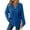 Blue(Trending), variant on MingM Hoodies for Women Knit Sweaters Long Sleeve Drawstring Button V Neck Casual Pullover Sweatshirt Fall Winter Tops ,Beige,S