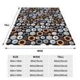thumbnail image 3 of Balery Colorful Screws Manta de Felpa Suave y Acogedora – Cobija de Franela Aterciopelada para Cama, Lavable y Cálida para Sofá, Mascotas, Transpirable-40"x30", 3 of 7