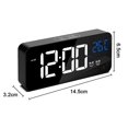thumbnail image 5 of Large Digital Alarm Clock For Visually Impaired - Big Electric Clock For Bedroom, Jumbo Number Display, Fully Dimmable Brightness Dimmer, Usb Ports,, 5 of 5