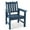 Blue, variant on Stoog Patio Chair with Backrest, Oversized All-Weather Outdoor Dining Chair for Garden, Backyard, 400 lbs Weight Capacity, Black