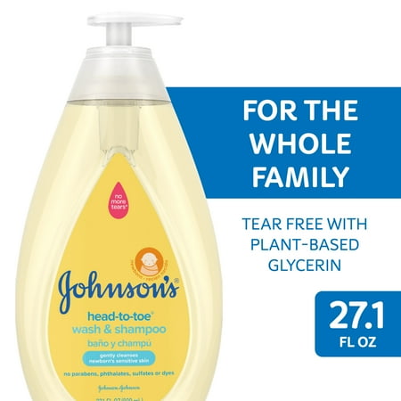 UPC: 0381371175680 | Johnson s Head-To-Toe Tear Free Baby Body Wash Soap and Shampoo 27.1 oz