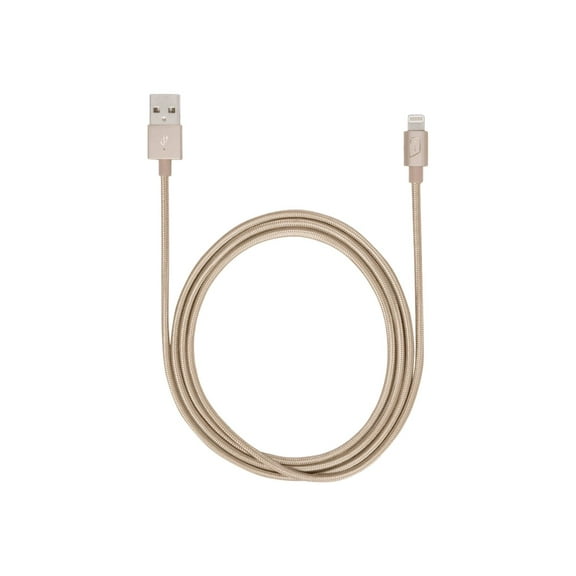 iStore Lightning Charge 4ft (1.2m) Braided Cable (Gold)