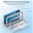 thumbnail image 3 of Slim Transparent Case for iPhone 15 Plus Magnetic Cover Compatible with MagSafe, Military Grade Protection Shockproof Anti-Scratch Crystal Clear Phone Case for iPhone 15 Plus, Rosegold, 3 of 9