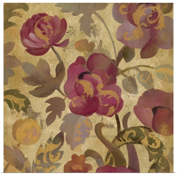 Great BIG Canvas | "Shimmering Garden II" Art Print - 24x24