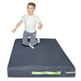 thumbnail image 4 of FlooringInc Skill Pillow 12" Extra Soft 66' x 5' Denim Exercise Mat with Sewn-in Handles, 4 of 4