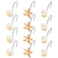 thumbnail image 3 of Juego De Ganchos Colgantes Con Forma De Concha De Estrella De Mar, Juego De Ganchos Colgantes De Acero Inoxidable Para Cortina Yuarrent HA026411-03, 3 of 7