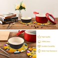 thumbnail image 6 of SKYSONIC Happy Halloween Owls Pot Holders Trivets, 2 Pcs Heat Resistant Trivets,Cute Witch Hat Cotton Thread Weave Mats for Hot Pads Pans Pot Bowl Teapot for Kitchen Decor, 6 of 7