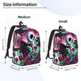 thumbnail image 2 of Goofa The Nightmare Before Christmas Pattern Durable Canvas Daypack - High-Quality Vintage Backpack, Compact & Versatile for Travel and Everyday Use-Medium, 2 of 5