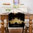 thumbnail image 2 of Ramadan Decorations for Home, Ramadan Table Runner Eid Mubarak Mosque Muslim Islamic Golden Moon Religious Table Runner Holiday Decor Dining Table Decoration (13'''' x 108''''), 2 of 5