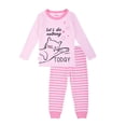 thumbnail image 1 of Pijama Baby Creysi Niña 3 Gatito Rayas Rosa 2 Piezas, 1 of 3