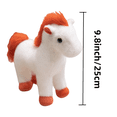 thumbnail image 2 of Exquisite Horse Stuffed Animal -horse Plush Toys 4 Colors, Soft Dolls As Gifts for Kid-9.8 Inch Foal, 2 of 9