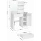 thumbnail image 4 of SONGMICS HOME Tocador, Mesa de Maquillaje con Espejo Grande, Gabinete con 2 Estantes Ajustables, 2 Estantes Abiertos, 1 Cajón, Blanco RDT119W01, 4 of 6