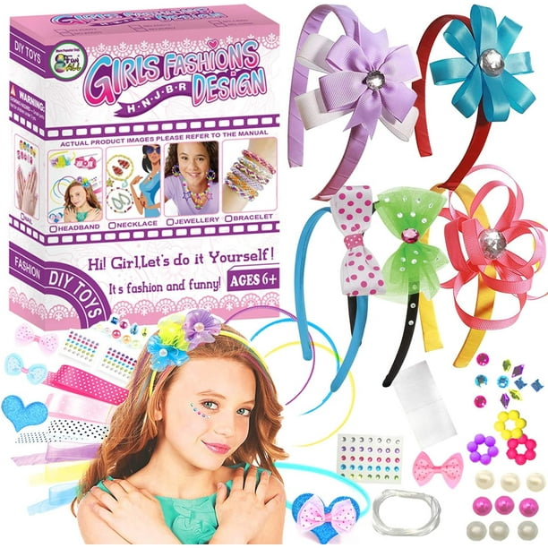 Girls Fashion Headbands Making Kit Hair Bands Accessories for Girls