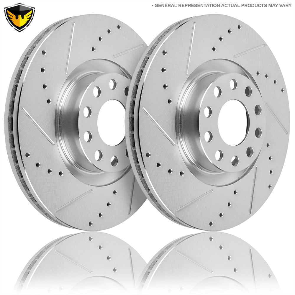 Drilled Slotted Front Brake Rotors For Audi A8 2000 2001 2002 2003