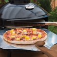 thumbnail image 4 of Pizza Oven Cleaning Brush With Scraper, Wooden Handle, Portable Bbq Kitchen Accessory Kit, 4 of 4