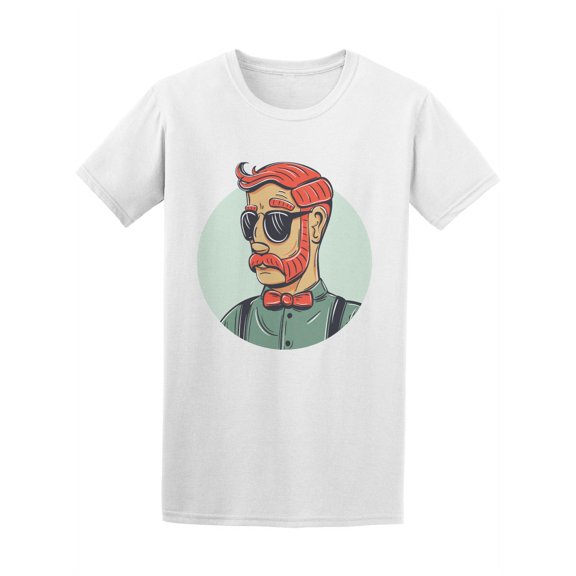 Hipster Handsome Red Hair Tee Men's -Image by Shutterstock