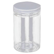 Clear Plastic Round Storage Jars,Empty Plastic Jars with Lids,Clear Plastic Storage Jars with Screw on Lids for Dry goods,Noodles,Spices and More