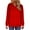 Red, variant on Hooded Jackets for Women Plus Size Women's Hooded Long Sleeves Coat with Zipper Casual Long Sleeve Solid Color Athletic Sweatshirts Loose Hoodie Top