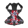 thumbnail image 4 of Picia Palm Tree Pattern on Red No-Pull Dog Harness Reflective Front Clip Vest with Handle,Step-in Air Dog Harness,Adjustable 2 Metal Rings 4 Buckles,Easy to Put on & Take Off Medium, 4 of 9