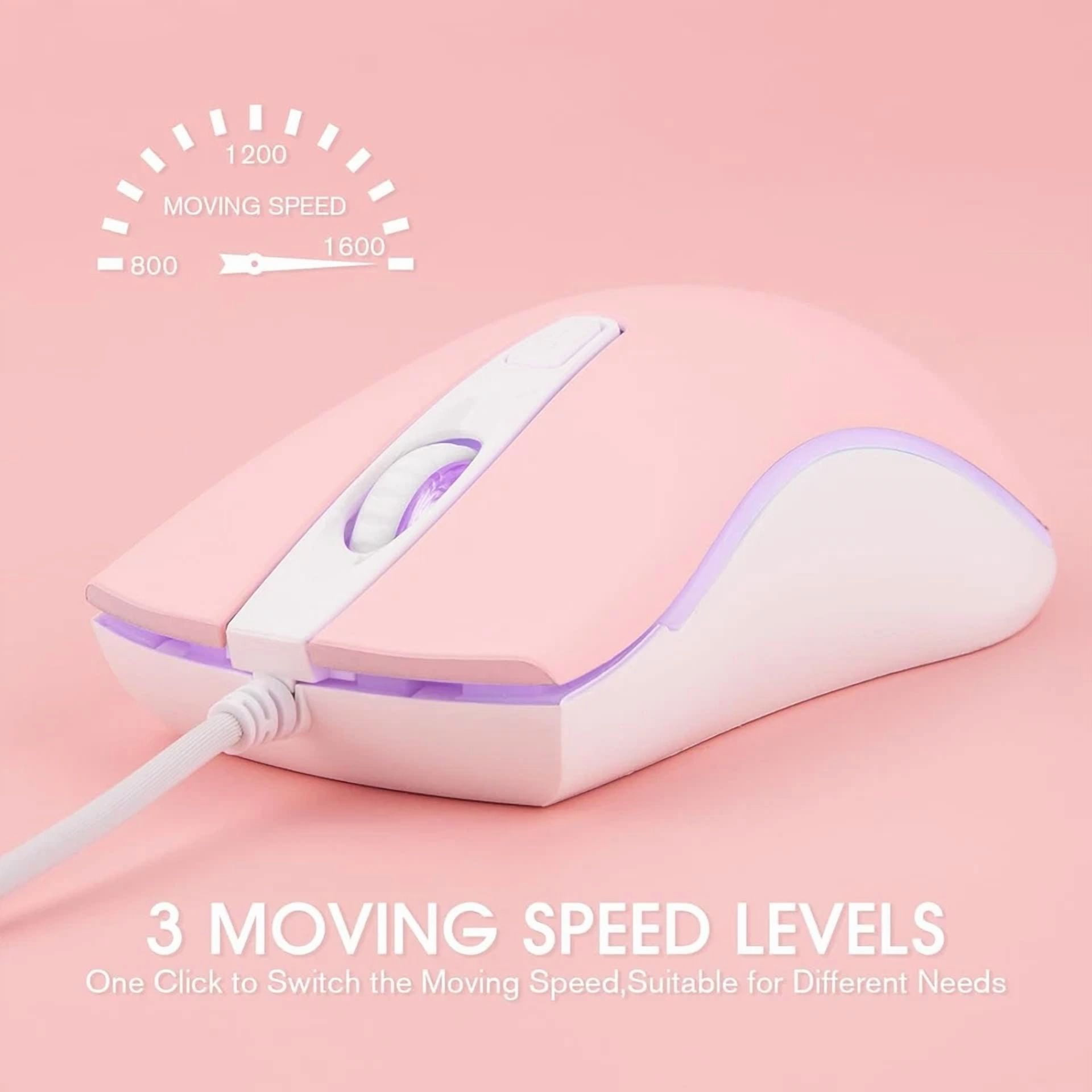 CRESTIN- Wired Mouse, Usb Computer Mouse,Rgb Optical Office Mice For Pc,Computer,Laptop,D
