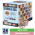 thumbnail image 2 of Double Donut Half Caff Coffee Pods, Single Serve Half Caffeine Coffee Pods For Keurig K Cup Brewers, Medium Roast, 24 Count, 2 of 7