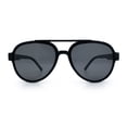 thumbnail image 5 of Polarized Mens Metal Flex Hinge Round Fashion Racer Plastic Sunglasses All Black, 5 of 8