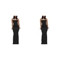 thumbnail image 4 of Minnieouse larga Vestido ajustado Ropa de fiesta Tirantes finos Midi Sin mangas Apretado Delgado Piel multicolor Cierre Multiusos Type7 NO7, 4 of 6
