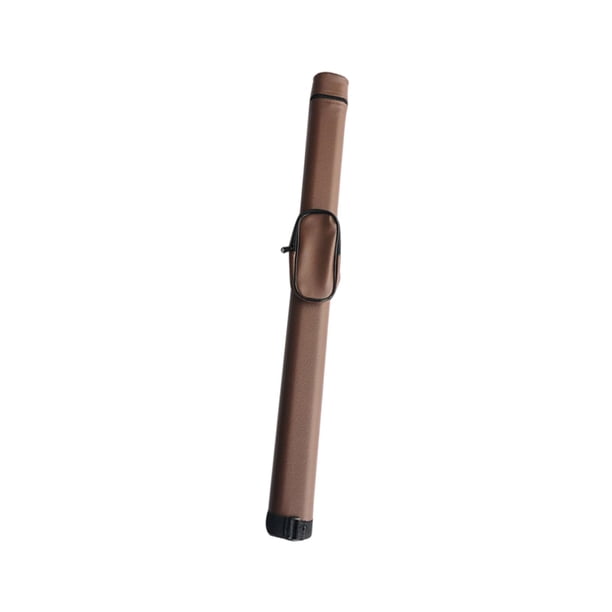 Estuche para tacos de billar, tacos de billar, estuche de transporte, 1 x 1, correa ajustable, estuche organizador con divisor, tubo rígido, sostiene 82cm Marrón shamjiam estuche para tacos de billar