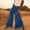 Blue, variant on Women's Plus Women's Pants for Work Plus Size Summer Pants for Women 2025 Vacation Plus Size Women's Wide Legs Flowing Training Pants Drawstring Lace Temperament Pants Yoga Body Pants Flared Pants