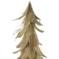 thumbnail image 4 of Small Layered Feathers Cone Tree Christmas Tabletop Decoration - 15.75", 4 of 7