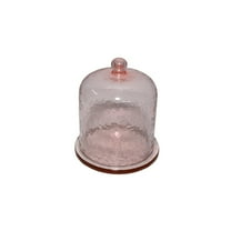 BIDK Home Round Cake Display with Dome Serving Board - 6.75" - Pink