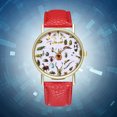 thumbnail image 3 of Fashionable Insects Pattern Quartz Watch Unisex Casual Wristwatch Gift (Red), 3 of 9