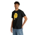 thumbnail image 6 of Dripping funny smiley emoji graphic t shirt Unisex Heavy Cotton Tee, 6 of 8