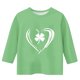 thumbnail image 3 of Blusas y camisas de manga larga y cuello redondo para niños con estampado del Día de San Patricio, manga 3/4/cuello redondo tres cuartos, parte inferior y superior para niños, parte superior de poliés, 3 of 4
