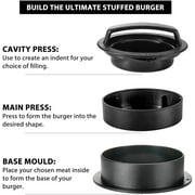 Burger Press, 3 in 1 Hamburger Press Patty Maker, Slider Press Stuffed Burger Patty Press Regular Burger Maker Non Stick Kitchen Barbecue Grilling Patty Molds