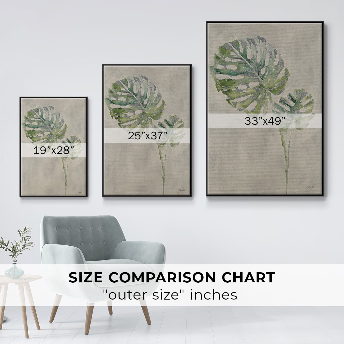 Fresh Unfolds III Framed Premium Gallery Wrapped Canvas - Ready to Hang - 17 x 25 - Black Floating Frame
